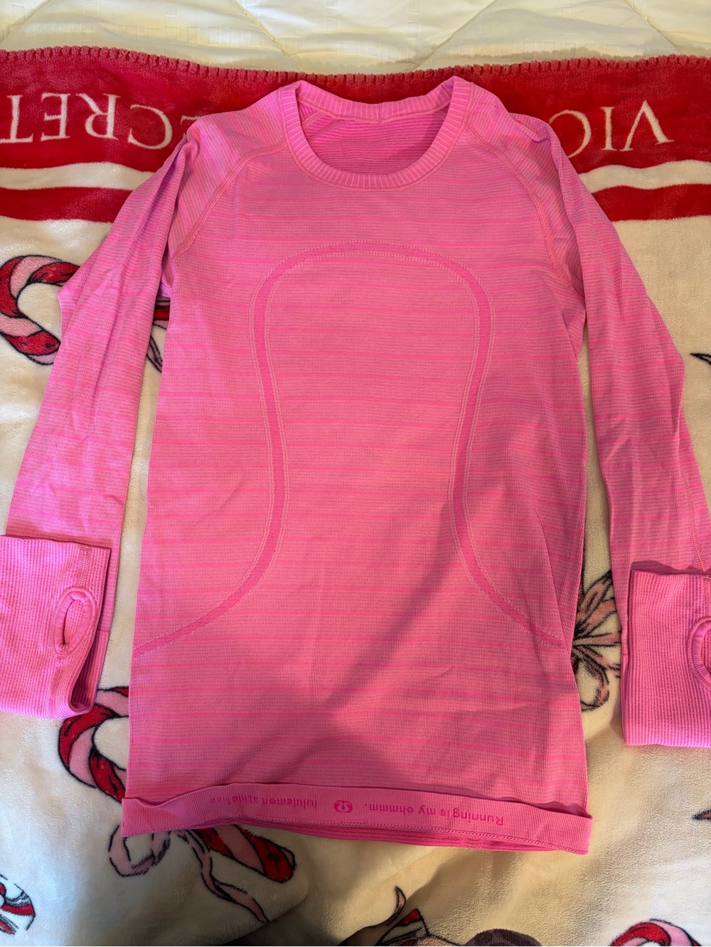 lululemon athletica Pink Seamless Long-Sleeve Crew Sweatshirt